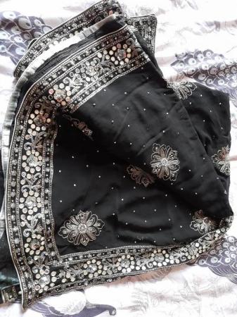Image 2 of Kundan embellished party wear saree