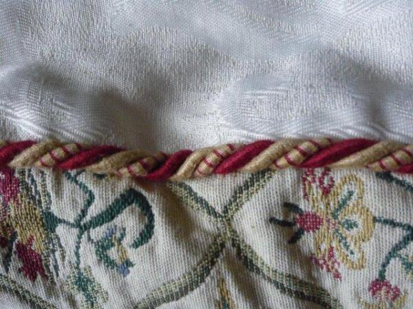 Image 2 of Cushion - tapestry effect with cord edging