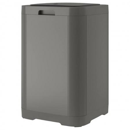 Image 1 of IKEA GIGANTISK Touch Top Bin Trash Can Dark Gray 60 Litre
