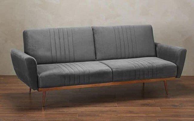 Preview of the first image of LPD Nico sofa bed in grey fabric.