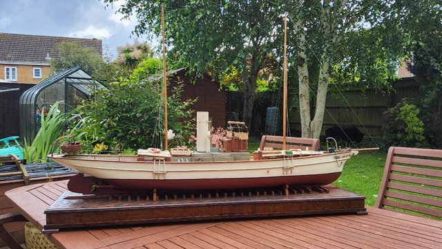 Image 26 of Model boat live steam,45 inch museum quality steam yacht