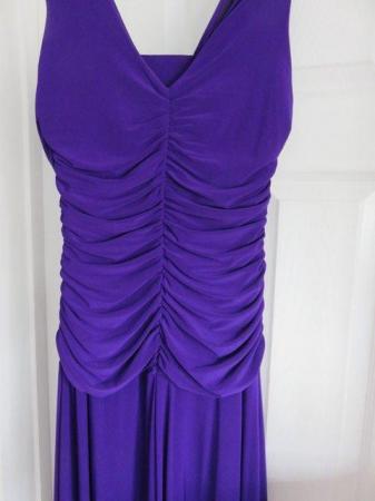 Image 2 of Deep purple full length dress in size 14