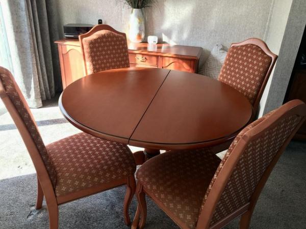 Image 1 of Dining table and 4 chairs
