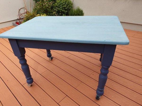 Image 1 of Upcycled Vintage Farmhouse Kitchen Table