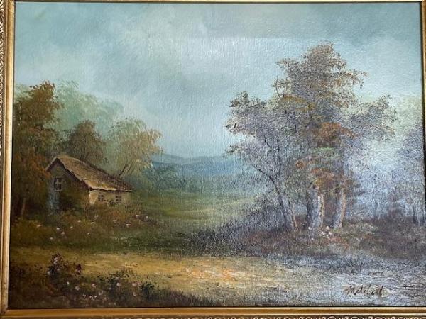 Image 2 of Scenic Oil Painting in frame