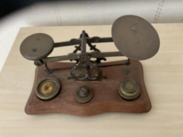 Image 1 of OLD POST OFFICE SCALES and WEIGHTS