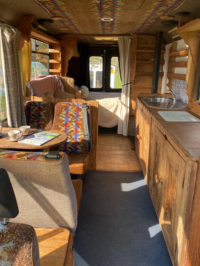 Preview of the first image of Small converted bus home.