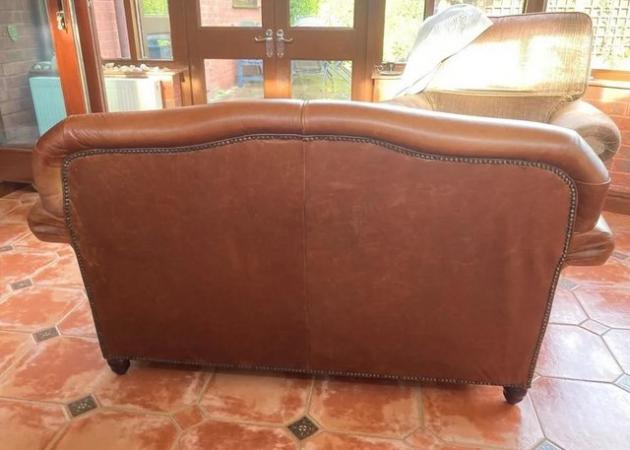Image 10 of Laura Ashley 2 Seater leather settee