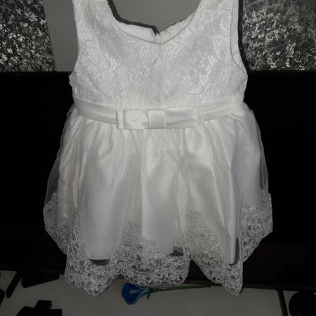 Image 2 of New Girls white lace dress