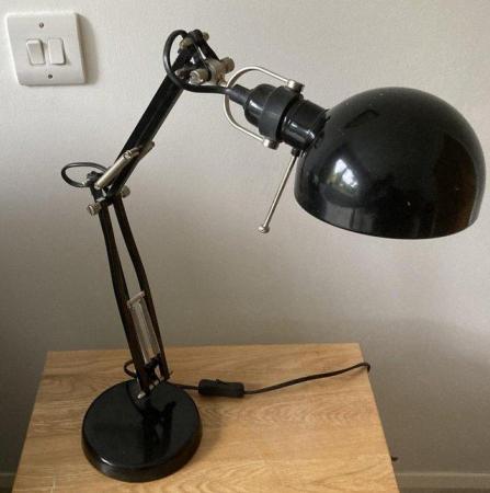 Image 2 of Ikea Black Adjustable Angle Lamp Used