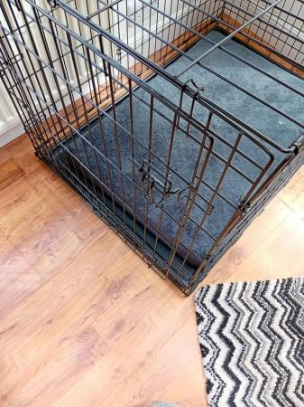 Image 1 of Large Dog Cage With Inside Tray