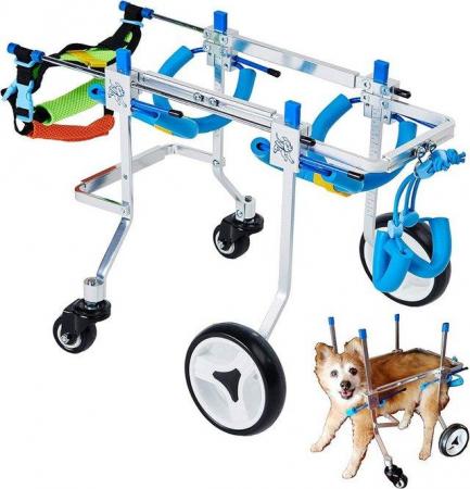 Image 4 of Dog wheels/dog wheelchair/4-wheeled dog cart