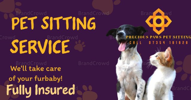 Preview of the first image of Precious paws pet sitting service.