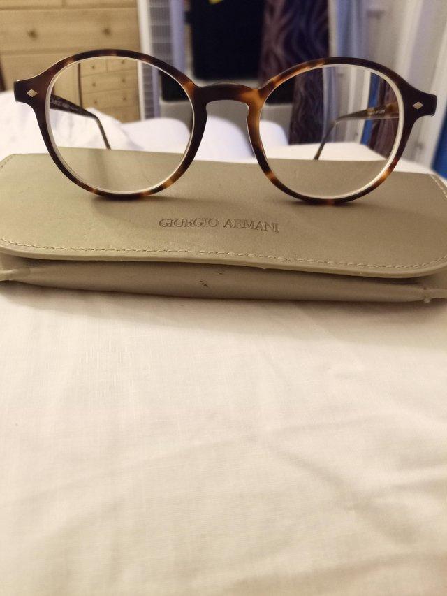 Preview of the first image of Giorgio Armani Original Unisex Glasses. Round Frames.