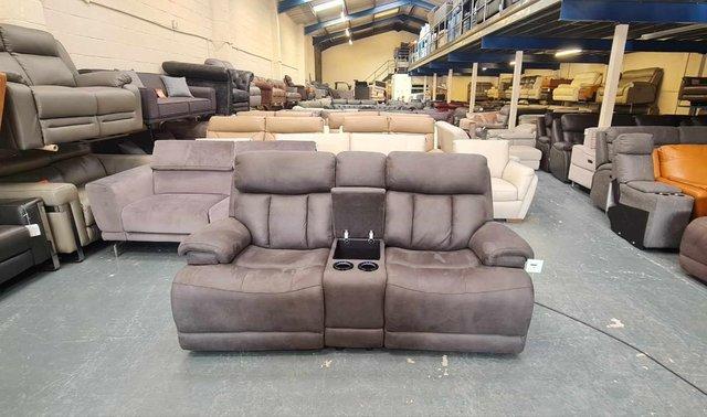 Image 10 of La-z-boy Empire grey fabric 2 seater sofa