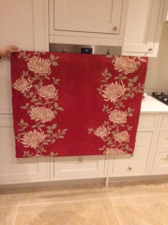 Image 1 of Beautiful pair of interlined curtains with tiebacks