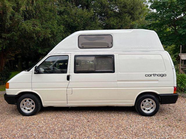 Preview of the first image of VW Transporter T4 Rare Carthago Camper Van 4 Berth LHD Left.