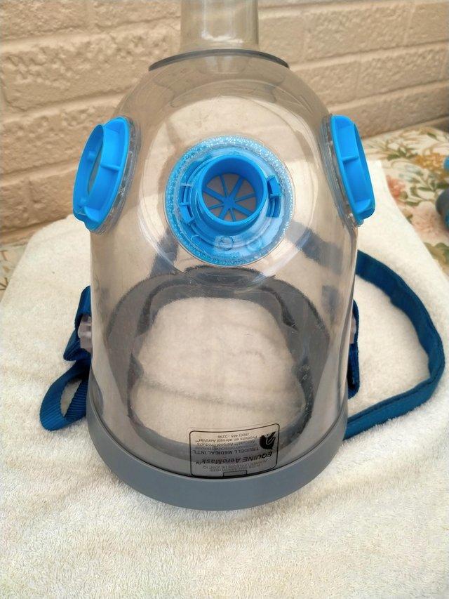 Preview of the first image of Horse mask nebulizer as new.