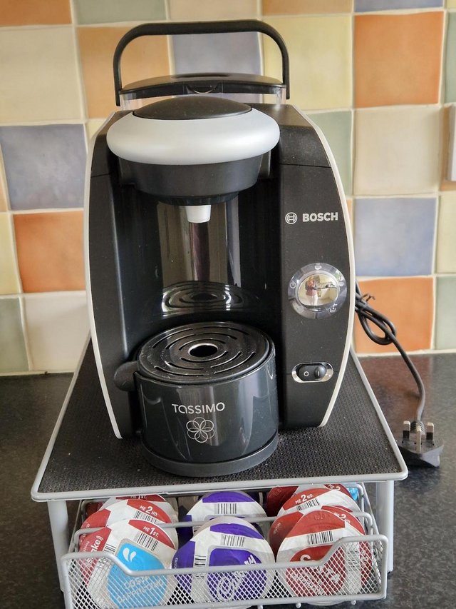 Preview of the first image of Bosch Tassimo Coffee pod machine.