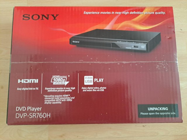 Preview of the first image of Sony DVP-SR760H DVD Player.