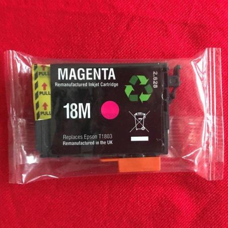 Image 1 of Sealed. 3.Magenta 18M ink cartridge, replaces Epson T1803