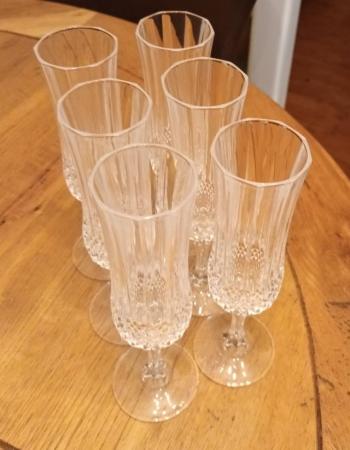 Image 1 of Crystal Champagne Flutes