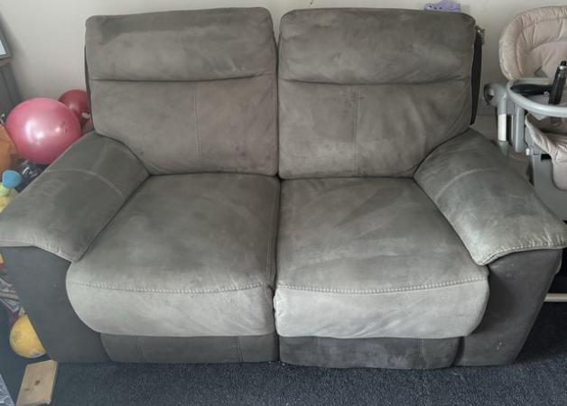 Image 1 of 2x DFS manual reclining sofas