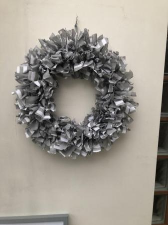 Image 3 of Handmade fabric raggy wreath