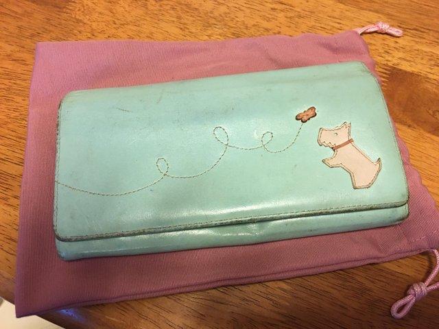 Preview of the first image of Radley blue wallet/purse clutch.