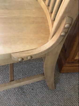 Image 3 of Waxed Pine Chair for office, bedroom or dining room