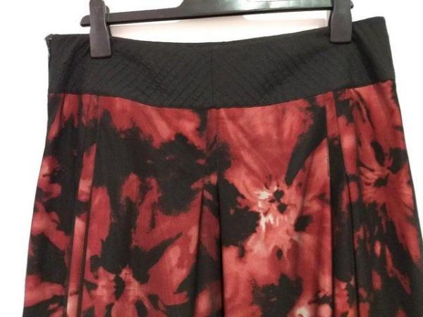 Image 7 of New Marks and Spencer Per Una Black Red Skirt Size 14