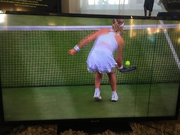 Image 1 of Crocus 50” tv very good picture but has 2 slight lines on th