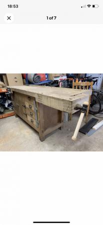 Image 2 of Emir woodworking bench with tail stock vice