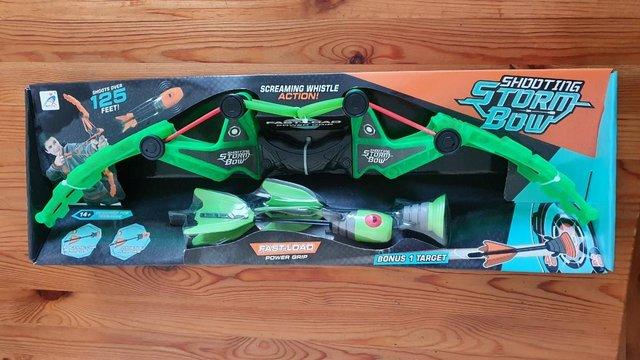 Image 3 of Shooting Storm Bow: bow and arrow play set brand new in box