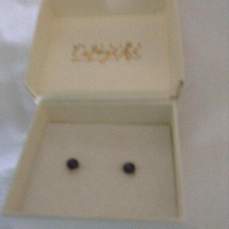 Image 1 of Black pearl earrings