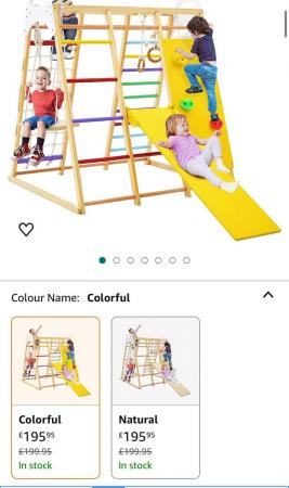 Image 1 of Kids wooden climbing frame