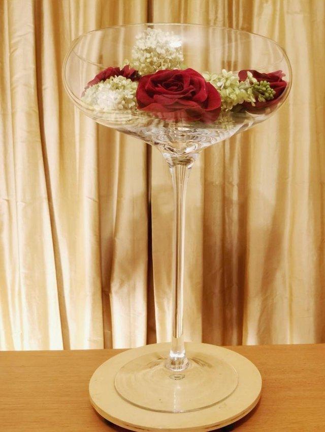 Preview of the first image of Wedding Centrepiece Champagne Saucer.
