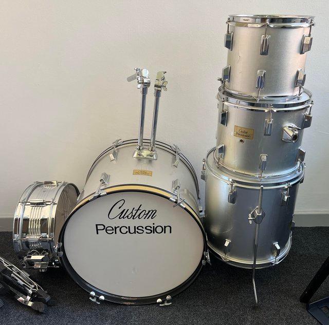 Preview of the first image of 'Custom Percussion' - Drum Kit (5 Piece Kit With Hardware).