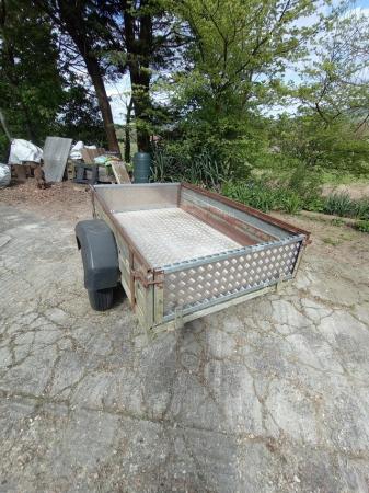 Image 1 of Two wheeler Trailer with reinforced base.