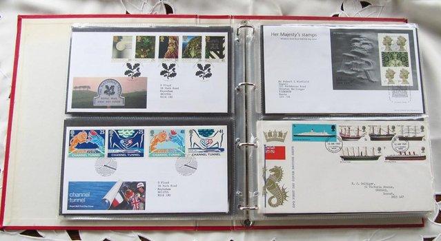 Image 1 of Over 50 mainly 'First Day' Stamp covers in album