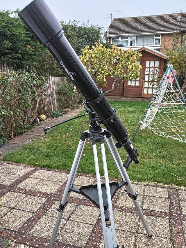 Preview of the first image of Skywatcher refractor telescope.