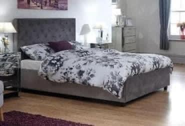 Preview of the first image of Utah Grey ottoman bed frame ..