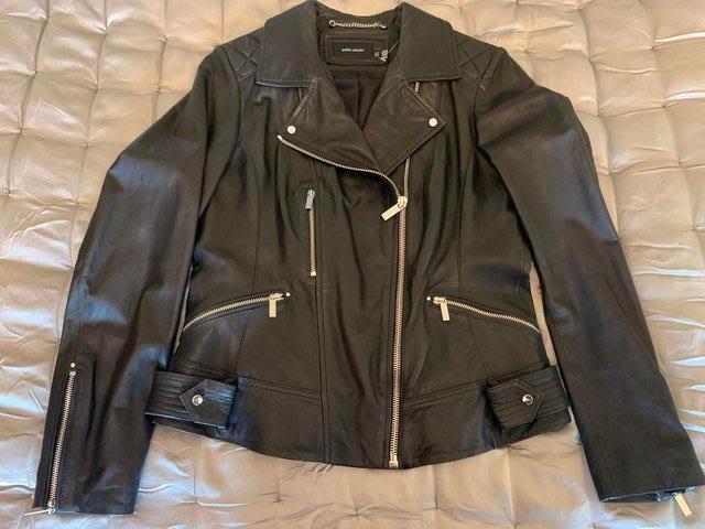Preview of the first image of KAREN MILLEN Leather Jacket BN Unworn.