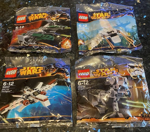 Preview of the first image of Lego 4 sets of Star Wars- new- Age 6-12 years.