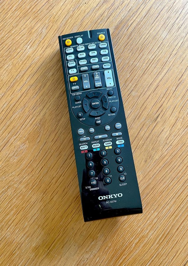 Preview of the first image of ONKYO remote control handset RC-837M.