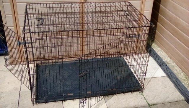 Image 4 of Large metal framed Dog cage in good condition