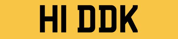 Image 1 of H1DDK Number Plate Private Personalised Registration