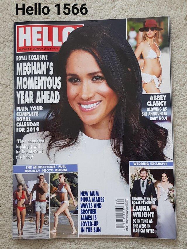 Preview of the first image of Hello Magazine 1566 - Meghan's Momentous Year Ahead.