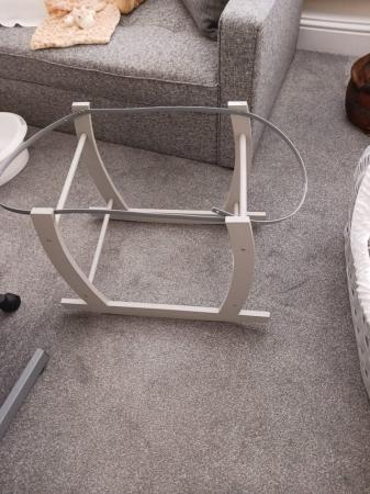 Image 2 of Moses basket with rocking stand