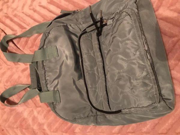 Image 2 of Primark ladies quilted sage backpack
